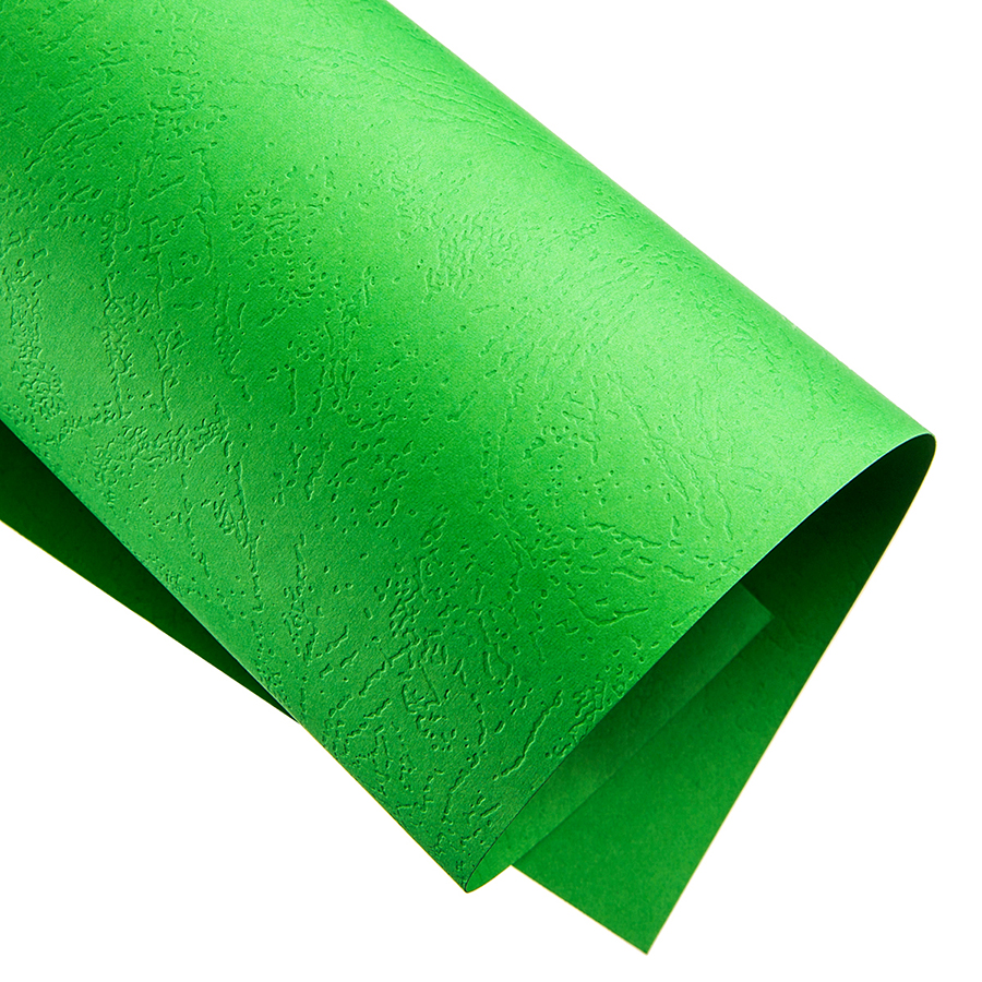 Обкладинки А4 картонні "під шкіру" 210 г, зелені, 100 шт BINDITEK (000016365)